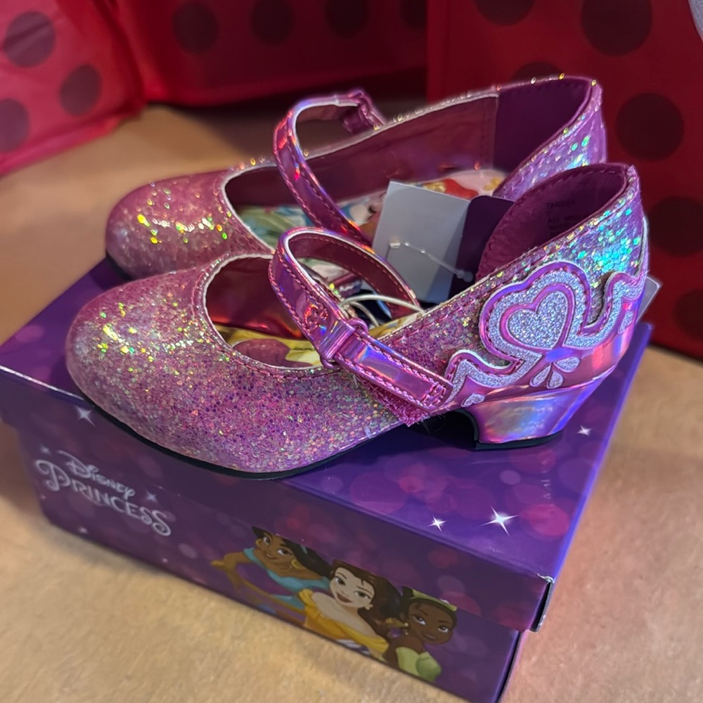 COPY - Pink Glitter Disney Princess Shoes